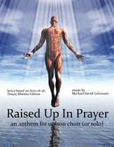 Raised Up In Prayer Unison choral sheet music cover